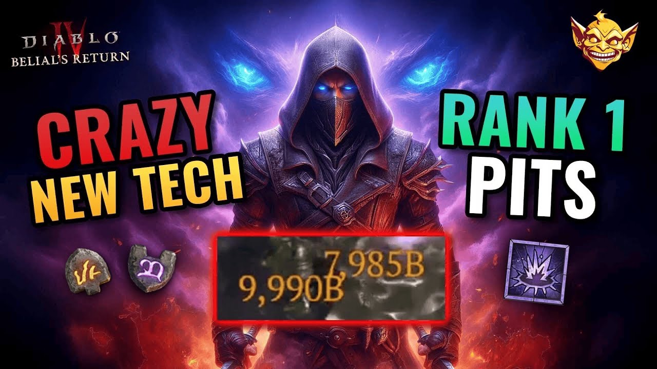 Diablo 4 Death Trap Rogue Rank 1 Pit Build - Crazy New Tech Found | Season 8 Guide