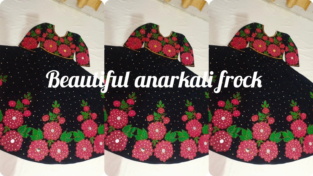 Long anarkali frock cutting and stitching (part -2) 