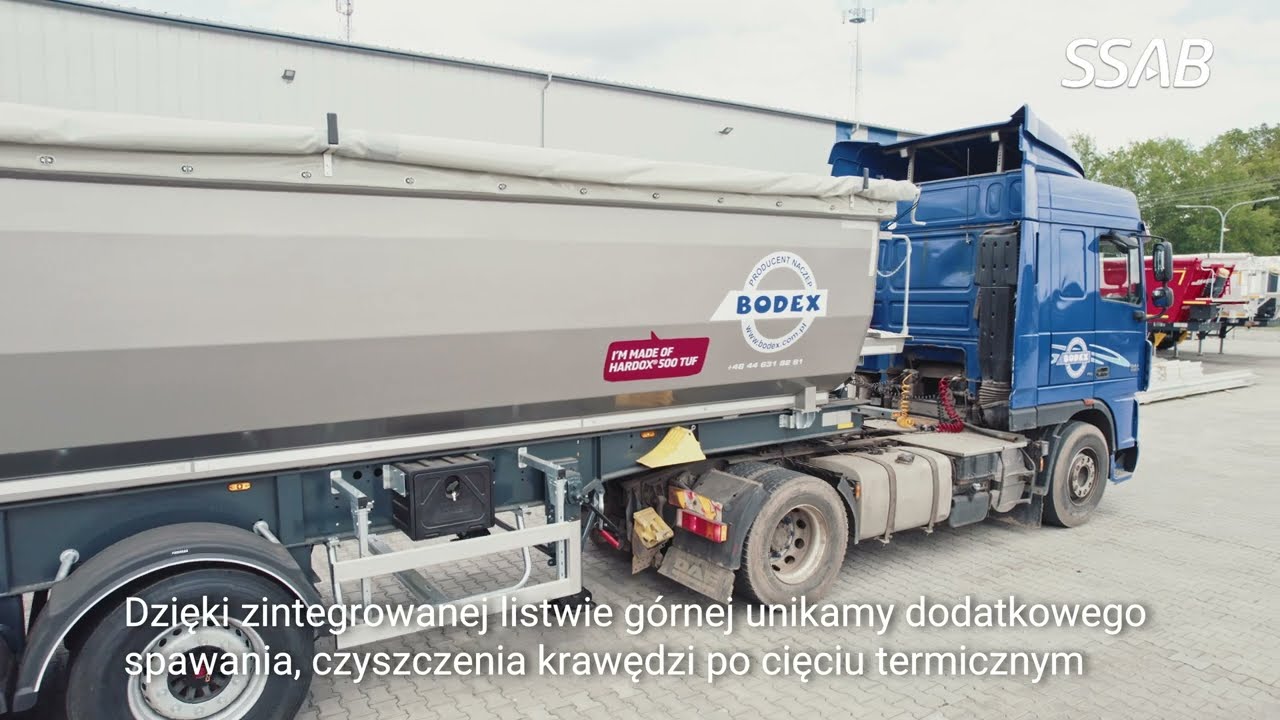 Bodex aktualizuje naczepę dzięki nowoczesnej konstrukcji SSAB