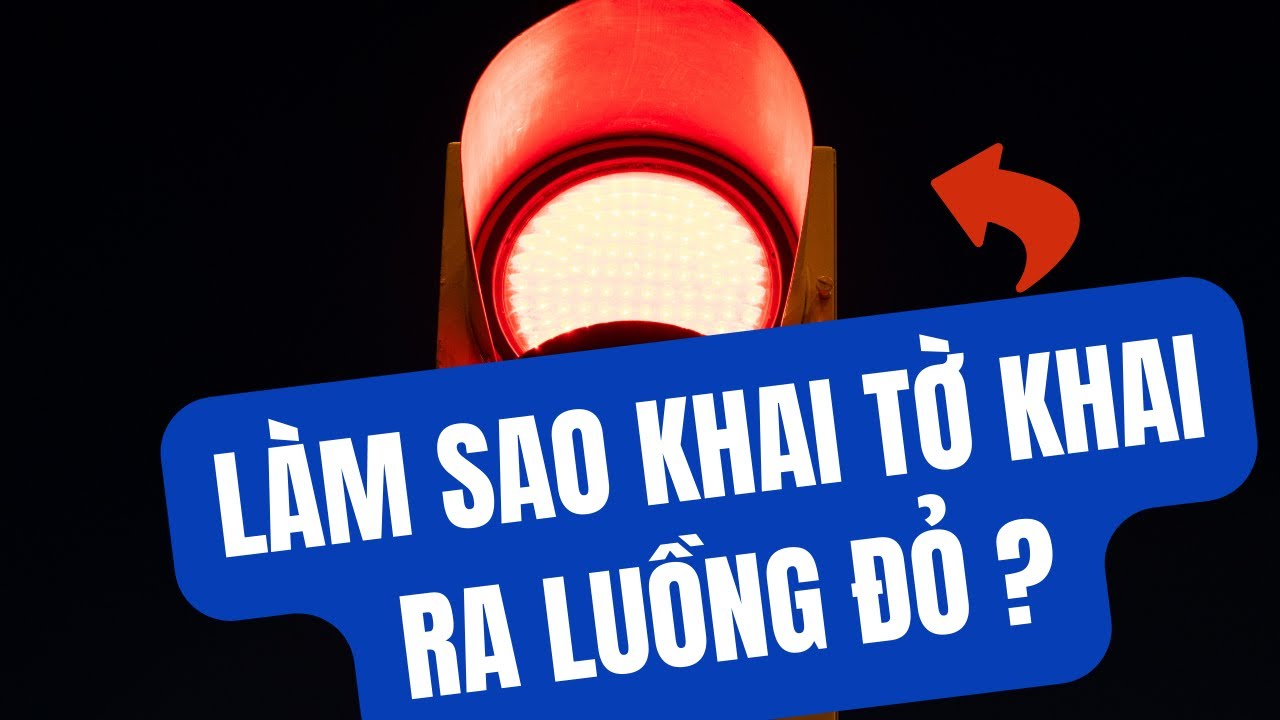 CÁCH KHAI TỜ KHAI HẢI QUAN RA LUỒNG ĐỎ