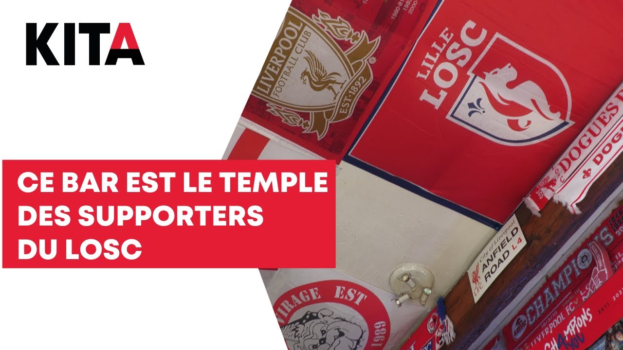 Ce bar de supporter de football avec sa collection de maillots est le temple du LOSC et de la France