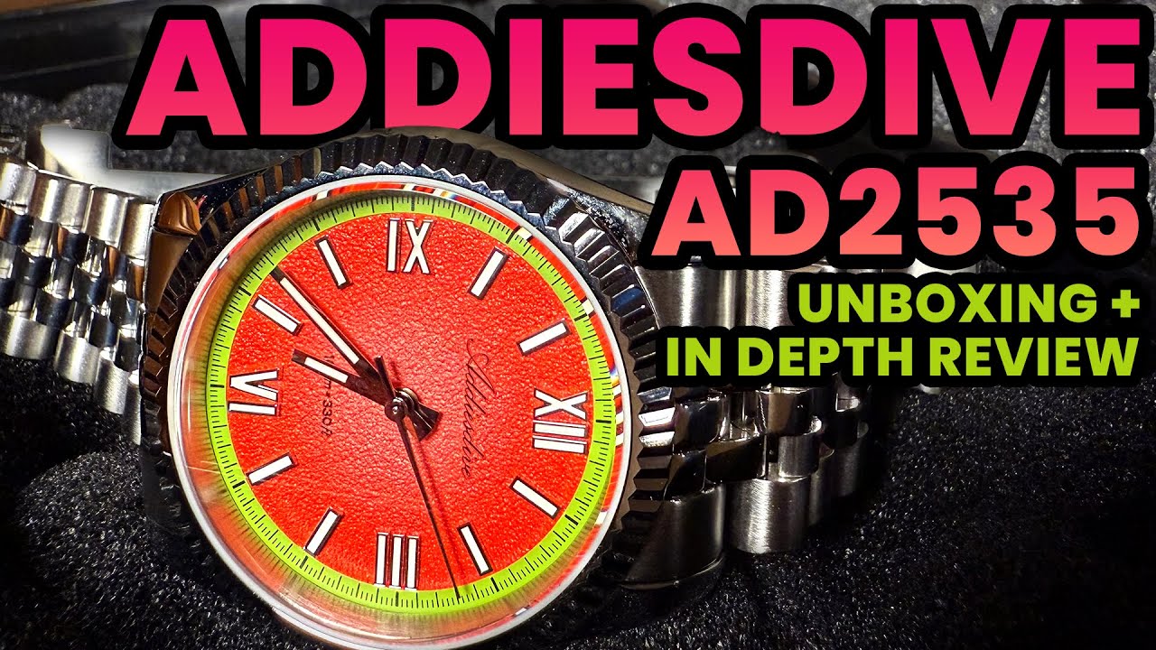 Addiesdive AD2535 Fruit Series Unboxing & Review - 2025 Best Value Watch Under $100 Candidate?