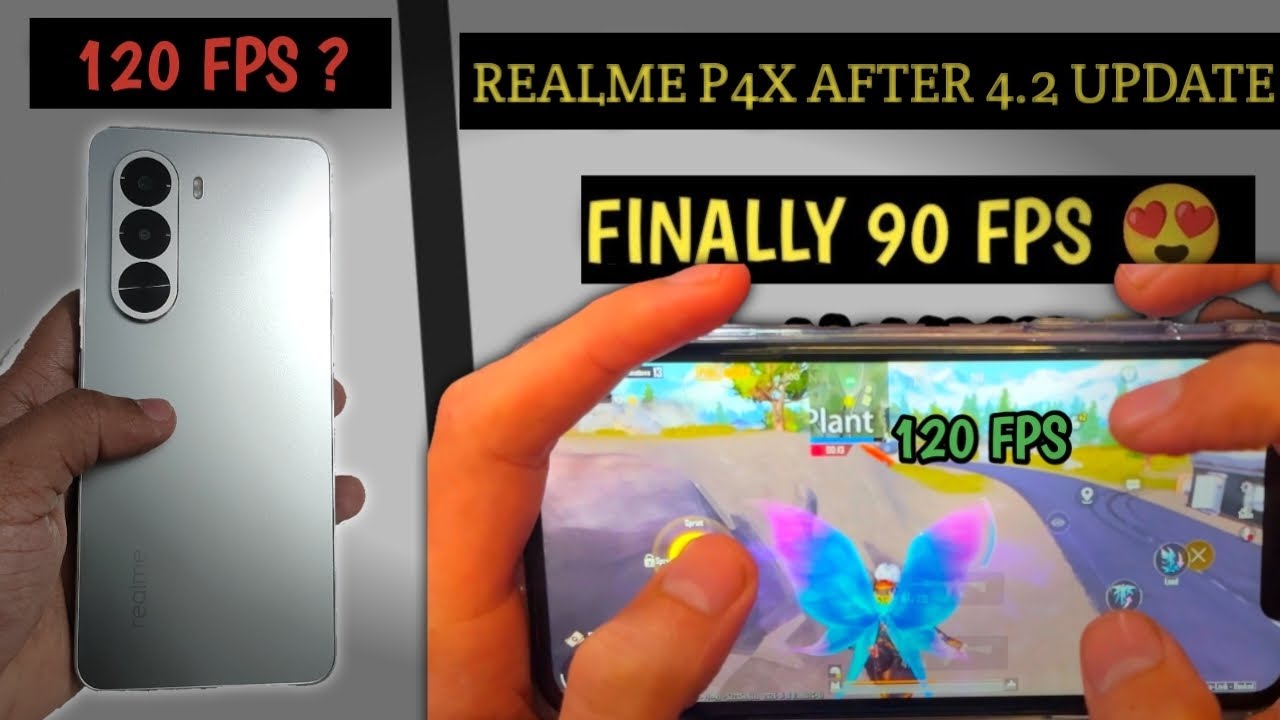 Realme P4x Bgmi/Pubg Test After 4.2 Update | 120/90 fps test after update with fps meter
