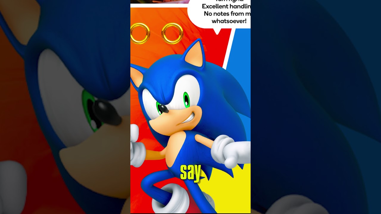Соник возит меня на работу #sonicthehedgehog #sonic #sonicracingcrossworlds