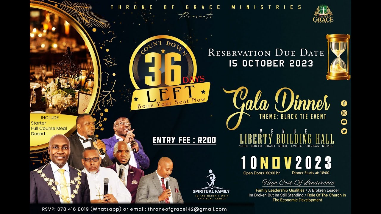 Throne Of Grace Ministries - Isihlalo Somusa Gala Dinner || 2023