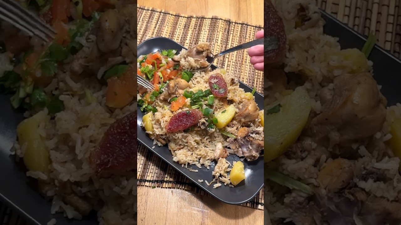 One pot chicken rice aka Moon Fan #mauritianrecipe #mauritius #moonfan #recette