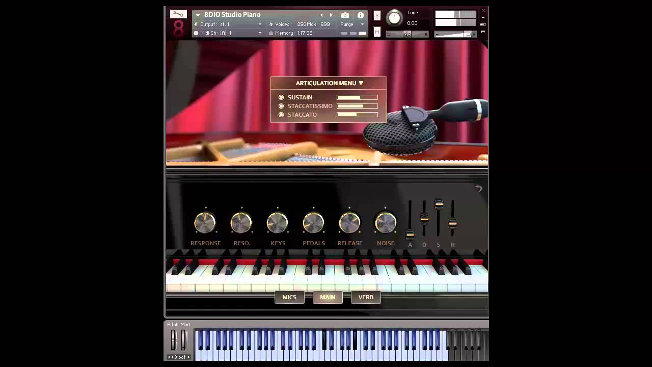 8Dio 1990 Studio Grand Piano