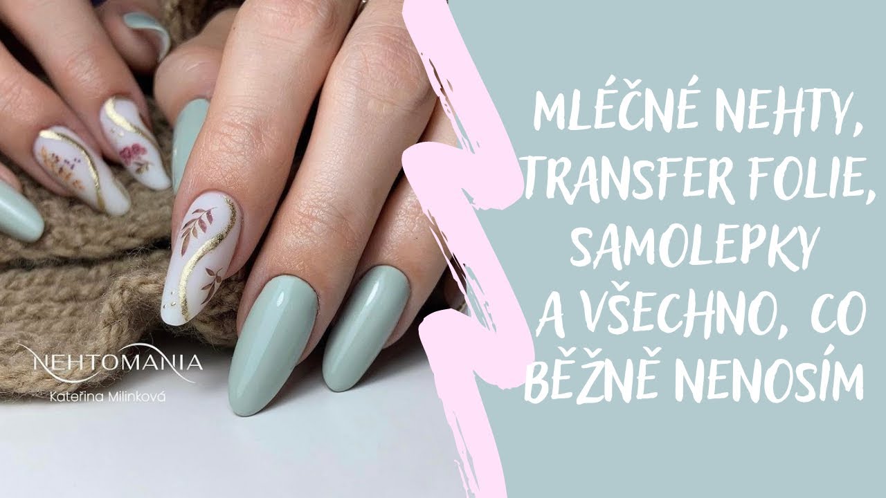Moje podzimní nehty aneb kdo jsi a co jsi udělala s Kate 😂 samolepky, folie, mat | Kate nehty