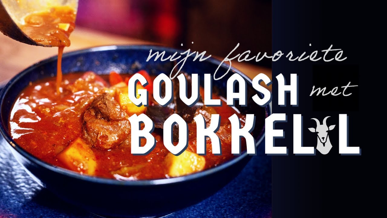 De beste GOULASH met gerookte paprika en wild zwijn!