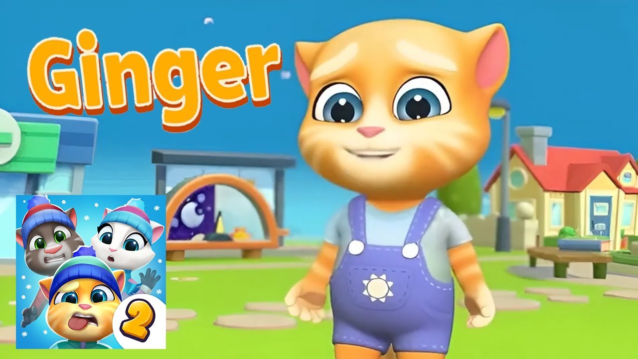 Ginger Finally Unlocked - My Talking Tom Friends 2 New Christmas Update -  All Characters Unlocked
