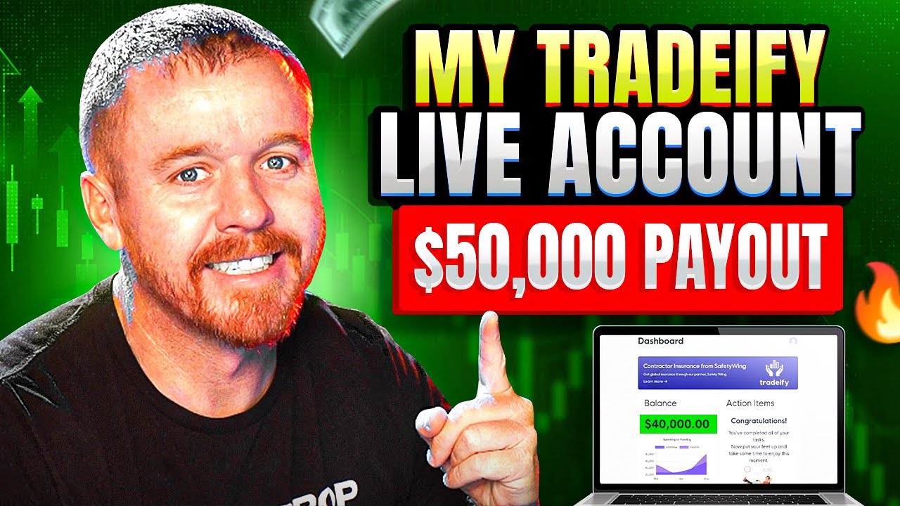 Выплата 50 000 долларов на пополняемый счёт Tradeify Live! Мой опыт!!!