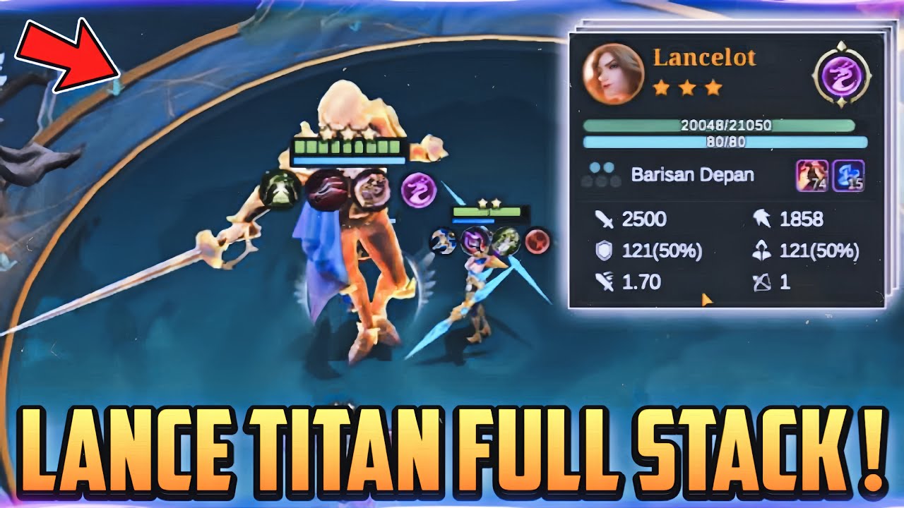 LANCELOT TITAN FULL STACK + 74 COMBAT TRAINING ❗ COMBO MAGIC CHESS GOGO