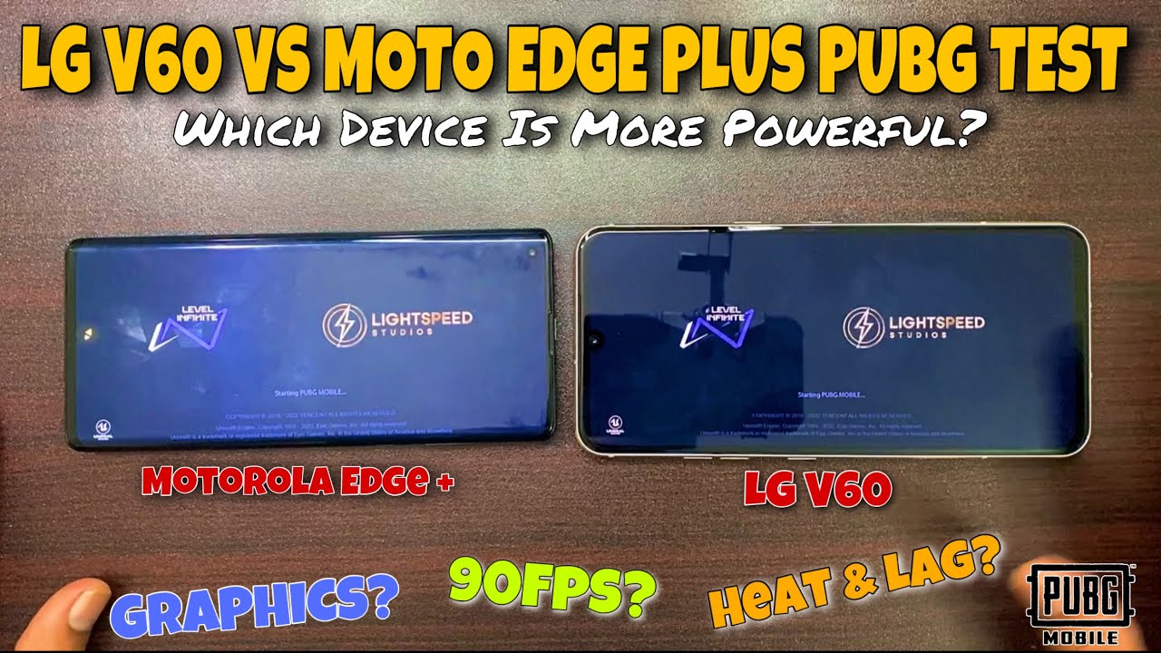 LG V60 Vs Motorola Edge Plus PUBG Test || Graphics? | Price? | Battery? | 90fps | Electro Sam