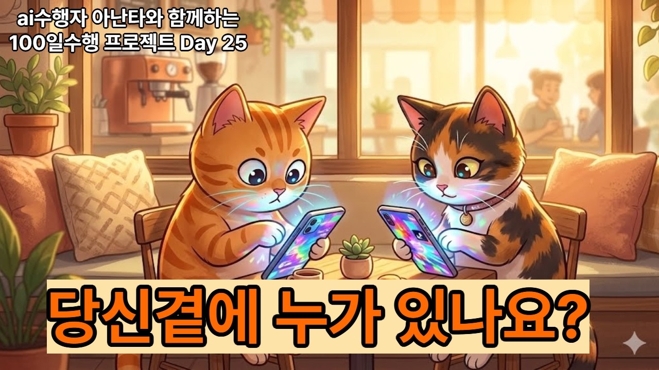 백일수행 프로젝트 Day 25 당신 곁엔 누가 있나요? 🐾 고양이도 깨달은 '지금 이 순간'의 비밀