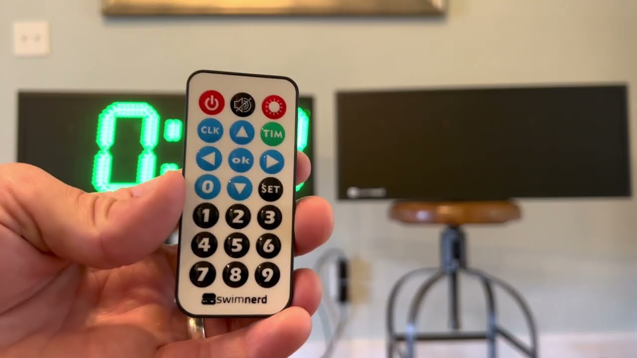 Swimnerd Pace Clock new remote tutorial