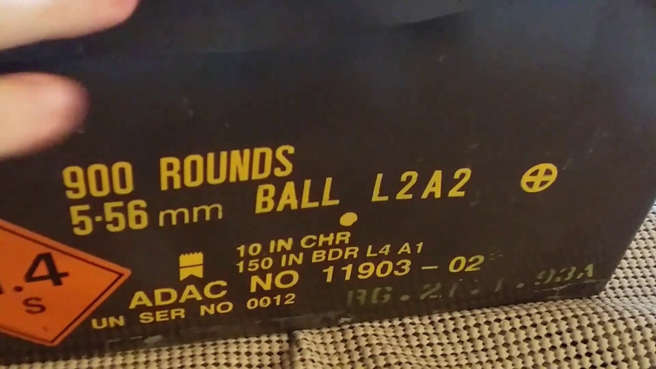 Ящик настоящих патронов НАТО 5.56 - SS109 GB