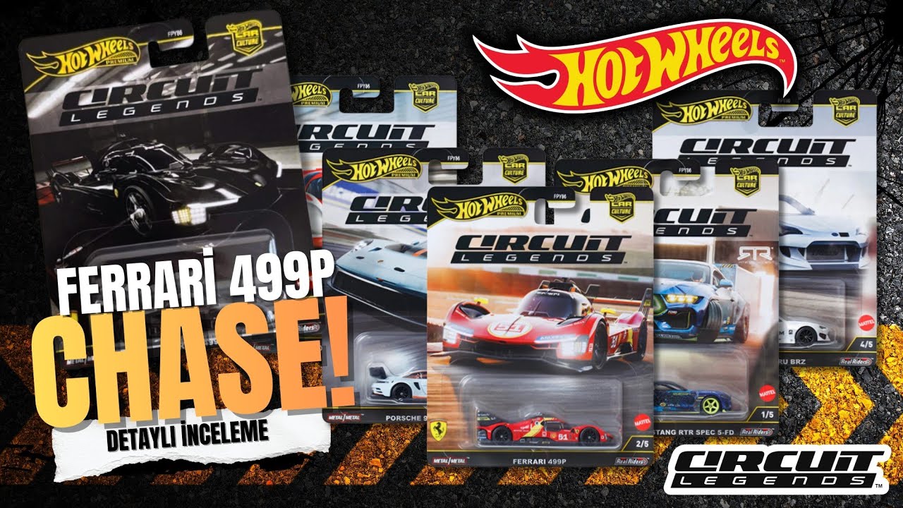 Hot Wheels Premium Circuit Legends Set Açtım! | Chase Ferrari 499P Black Detaylı İnceleme 🚗🔥