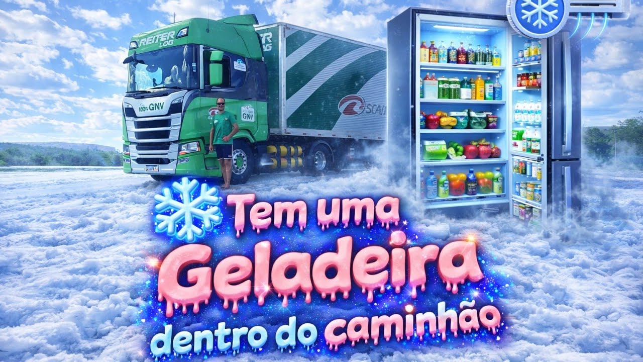 Tem uma geladeira dentro do meu caminhão 