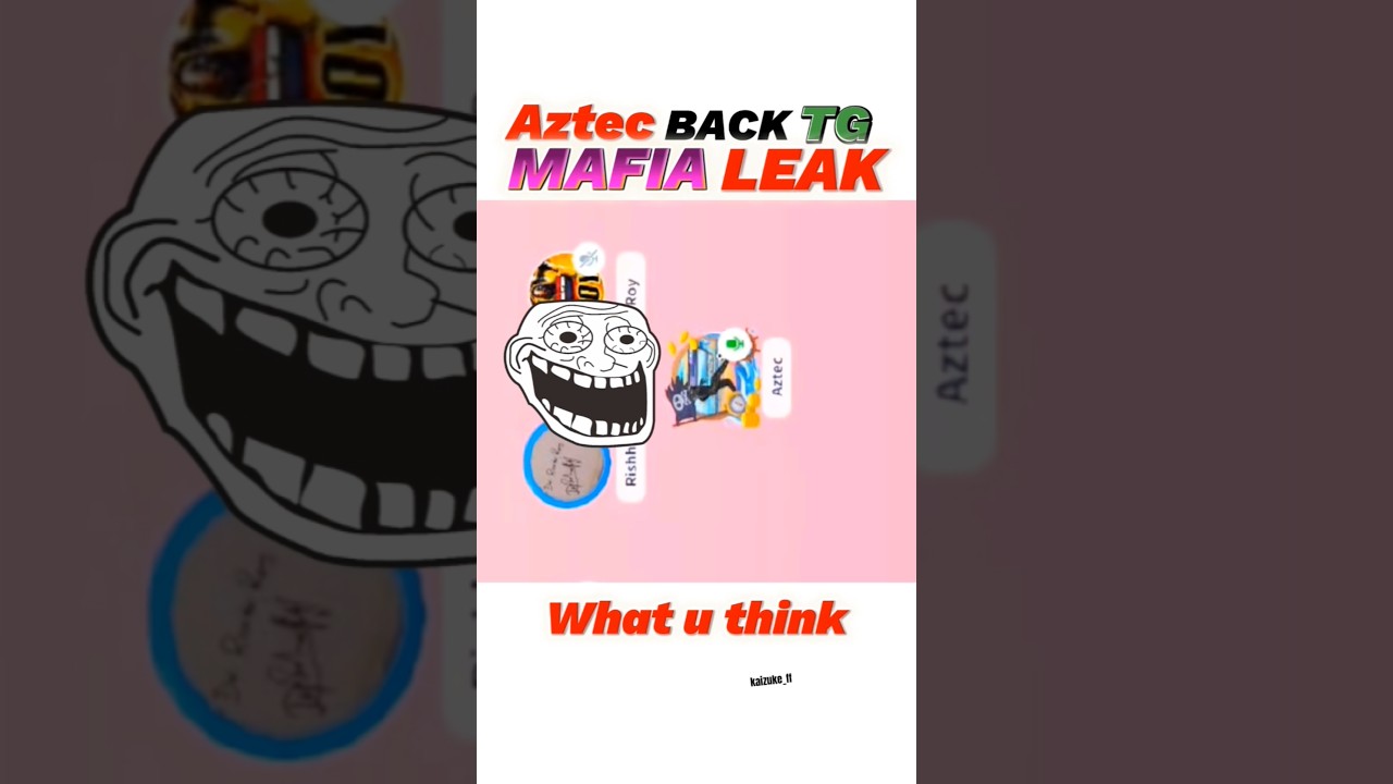 Aztec Back In TG 🤫 || Mafia Leak On Live 😅 || Total Gaming esport news #totalgaming #mafia #aztec