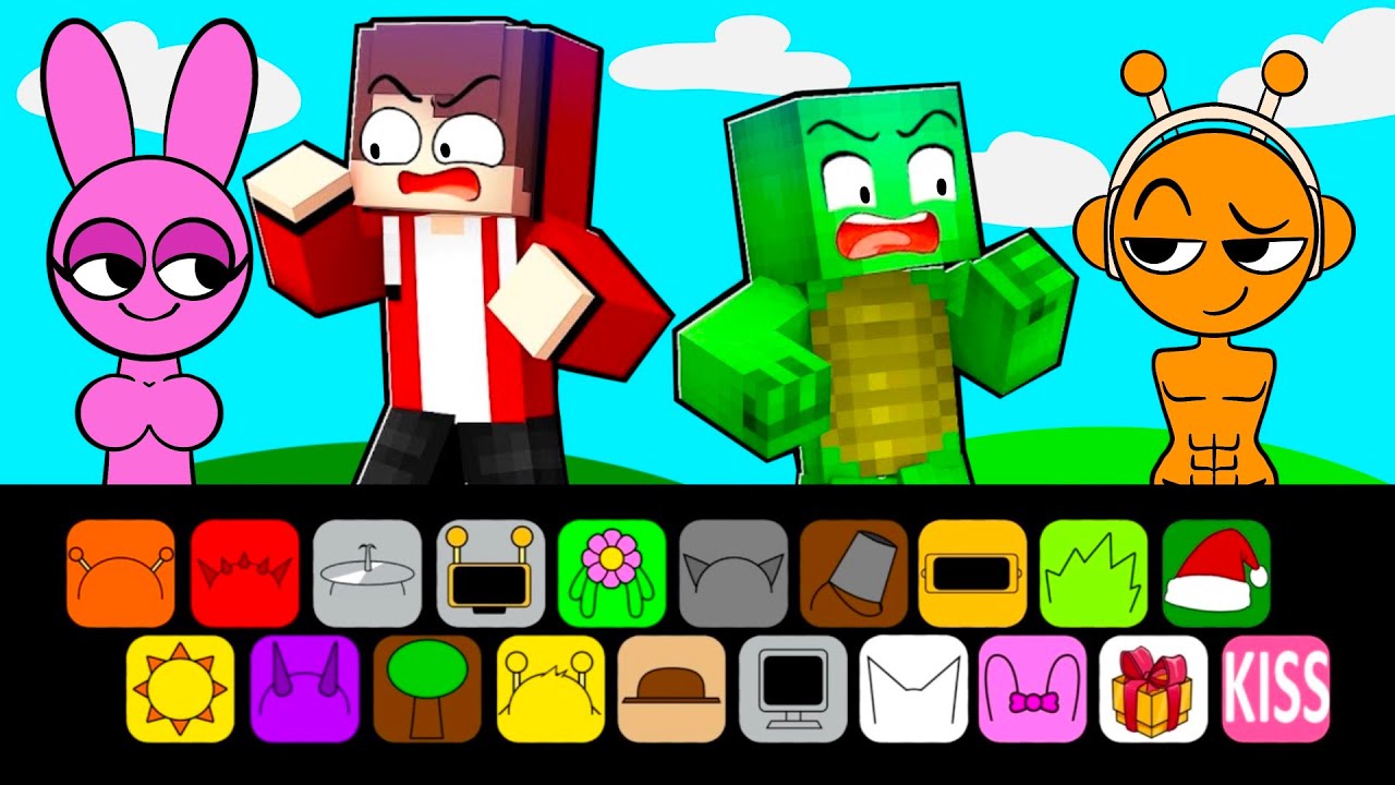 MAIZEN vs INCREDIBOX SPRUNKI : JJ and MIKEY vs Sinner Edition - Minecraft Animation JJ & Mikey