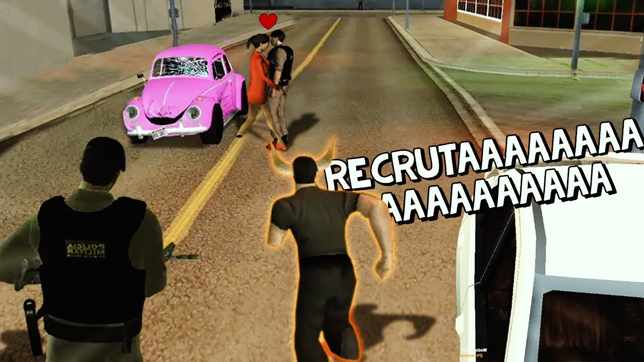 GTA MTA RP - O RECRUTA PEGOU A MULHER DO COMANDANTE kkkjjj