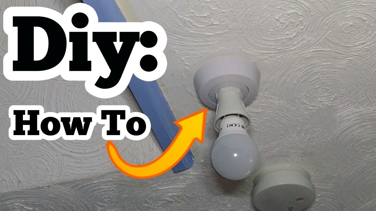 How To Change Ceiling Light Bulb Holder.