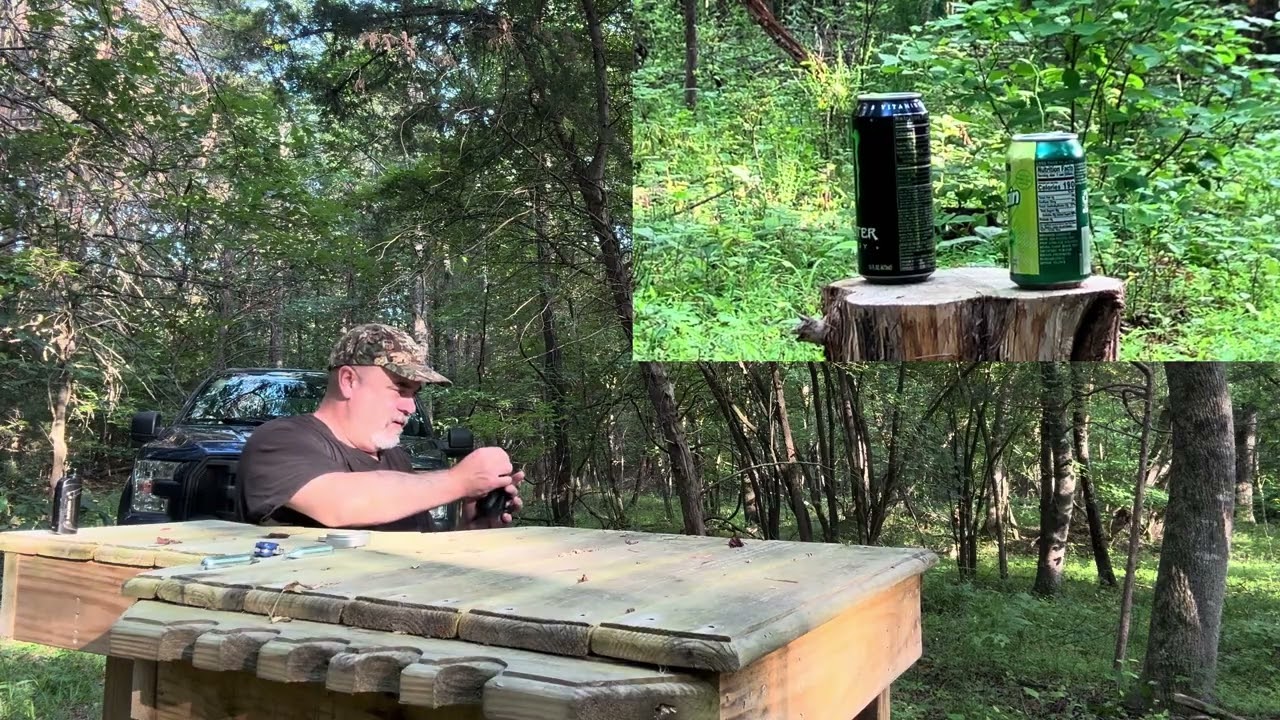 A rare occasion! Shooting my Red Ryder CO2 BB pistol at the range.