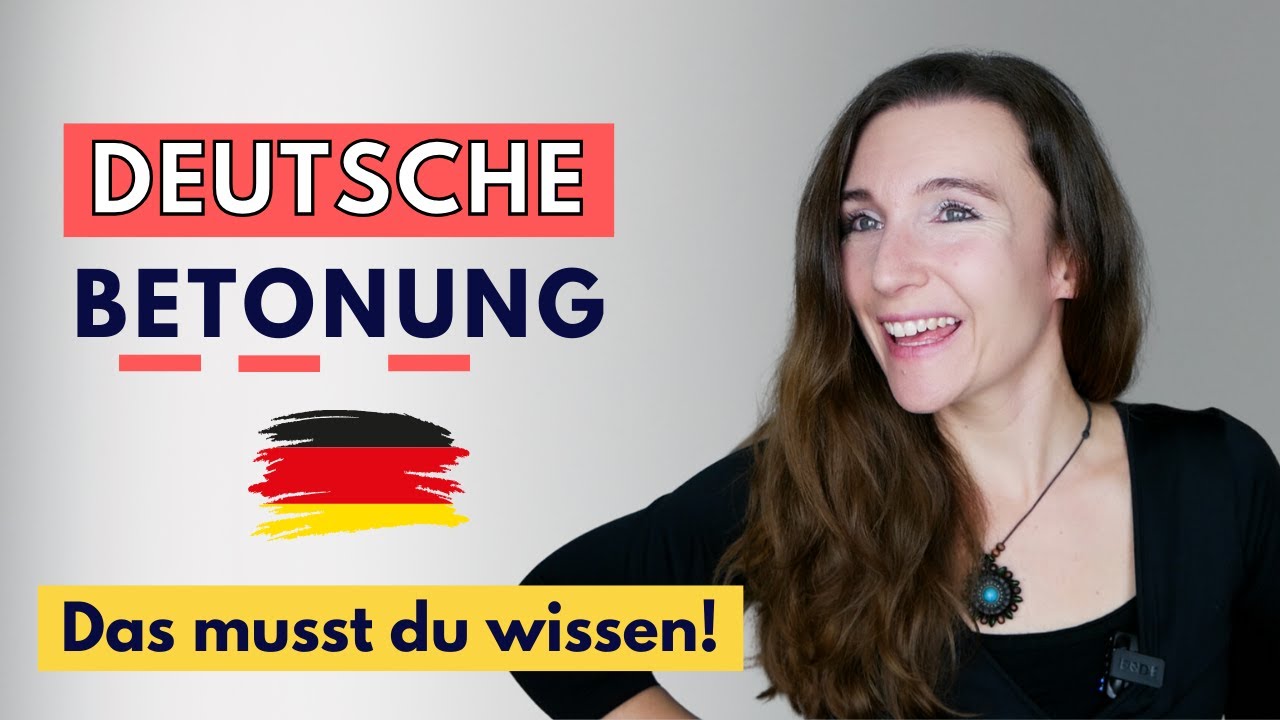 🇩🇪 BETONUNG | DEUTSCH | Aussprache Grundlagen & Tipps (Lektion 1: Wortbetonung)