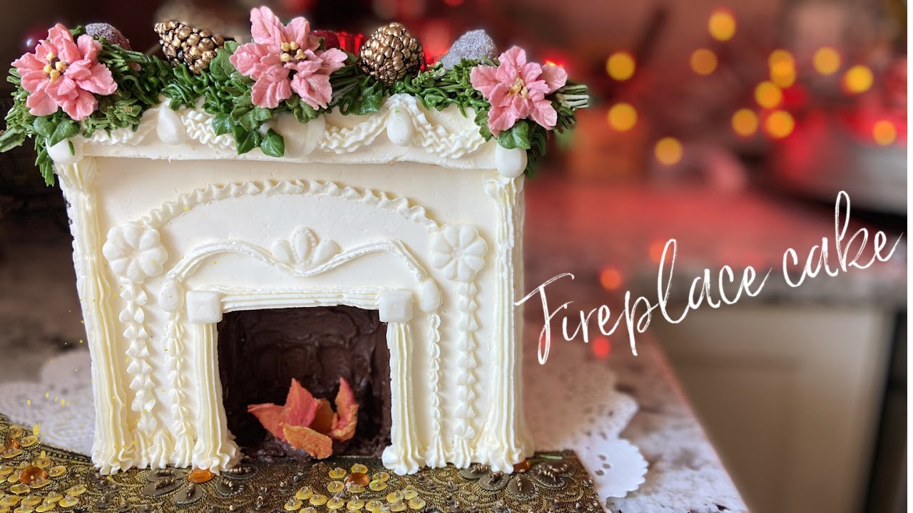 Buttercream Fireplace Christmas Cake🔥 Best Cake Decorating Tips 🍰 Cakes with Lorelie