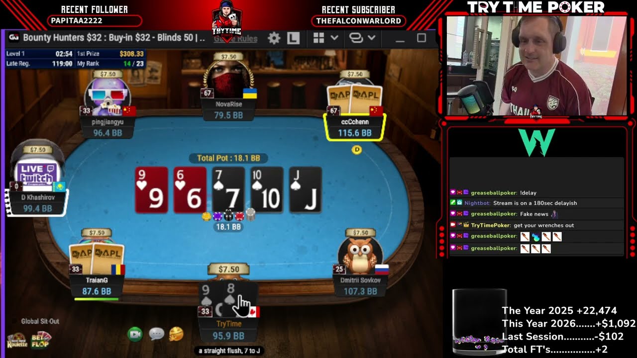 2 x Final Tables $32 Bounty & $25 Turbo 