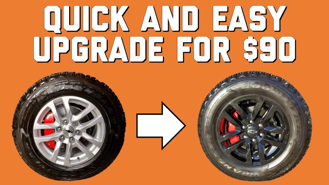 How to make your wheels black! Wheel skins for 2019, 2020, and 2021 Chevy Silverado