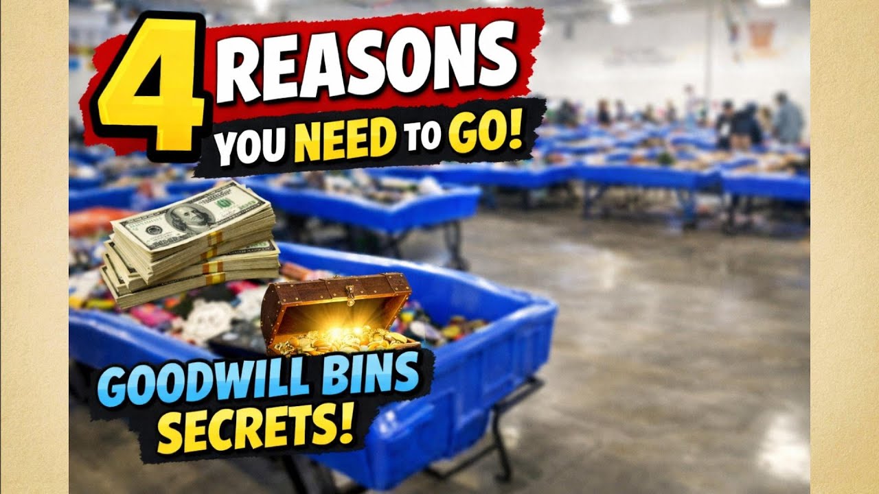 4 Reason You NEED to Shop The Goodwill Bins! (Thrifting Secrests Most People Miss)