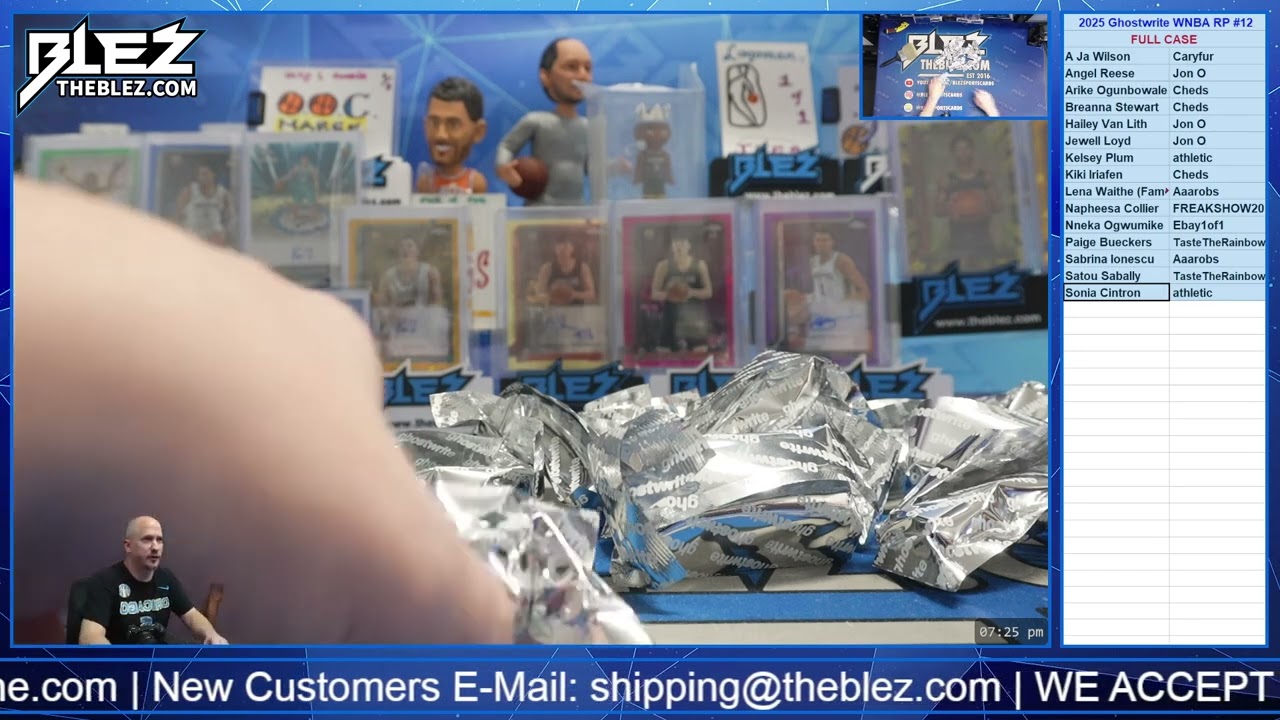 2025 Ghostwrite WNBA FULL CASE BREAK #12 Random Player