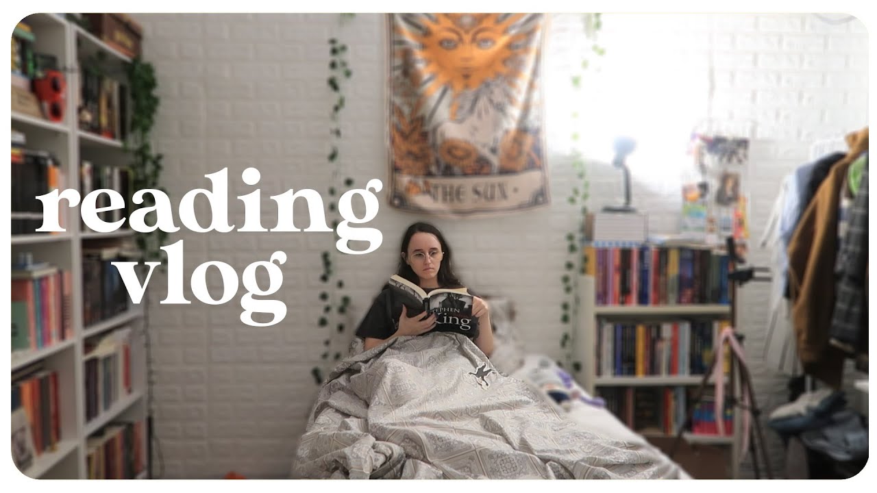 reading vlog 💌 comecei um livro de terror & contei fofoca