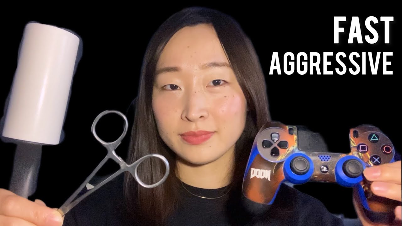 fast and aggressive triggers asmr
