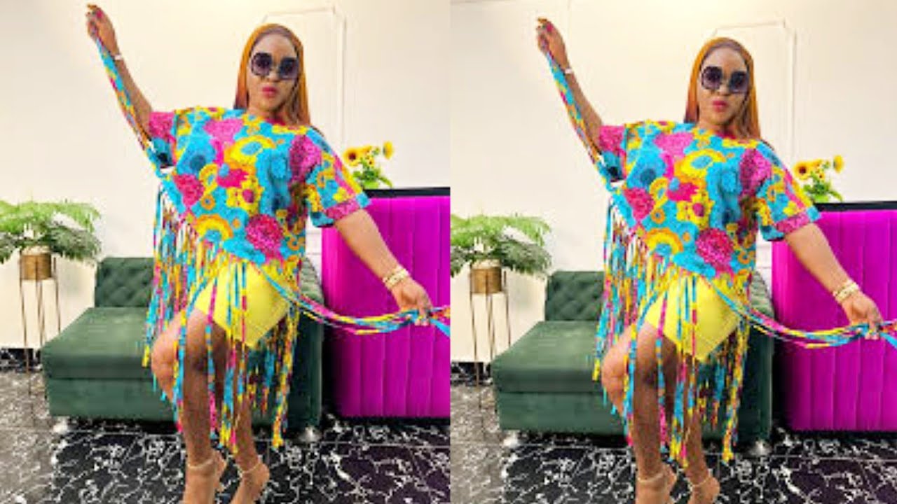 How to cut and sew a simple crop top with Ankara fringe.