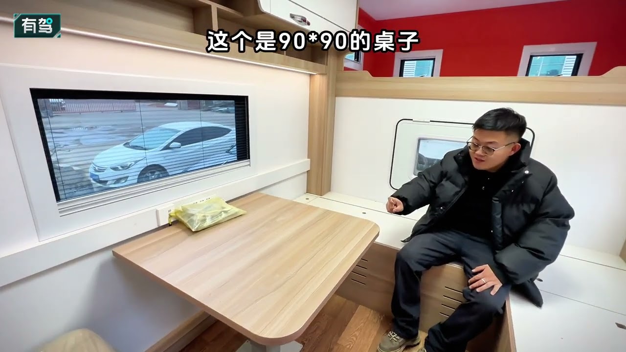 虎6G方舱大额头+平层升顶轻卡房车！车友定制全新打造双层空间