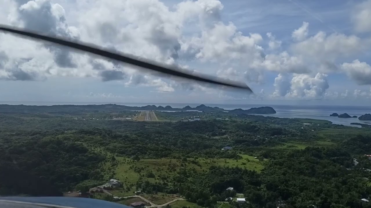 Landing at Palau International Airport (PTRO/ROR) July 2025 🇵🇼🌴