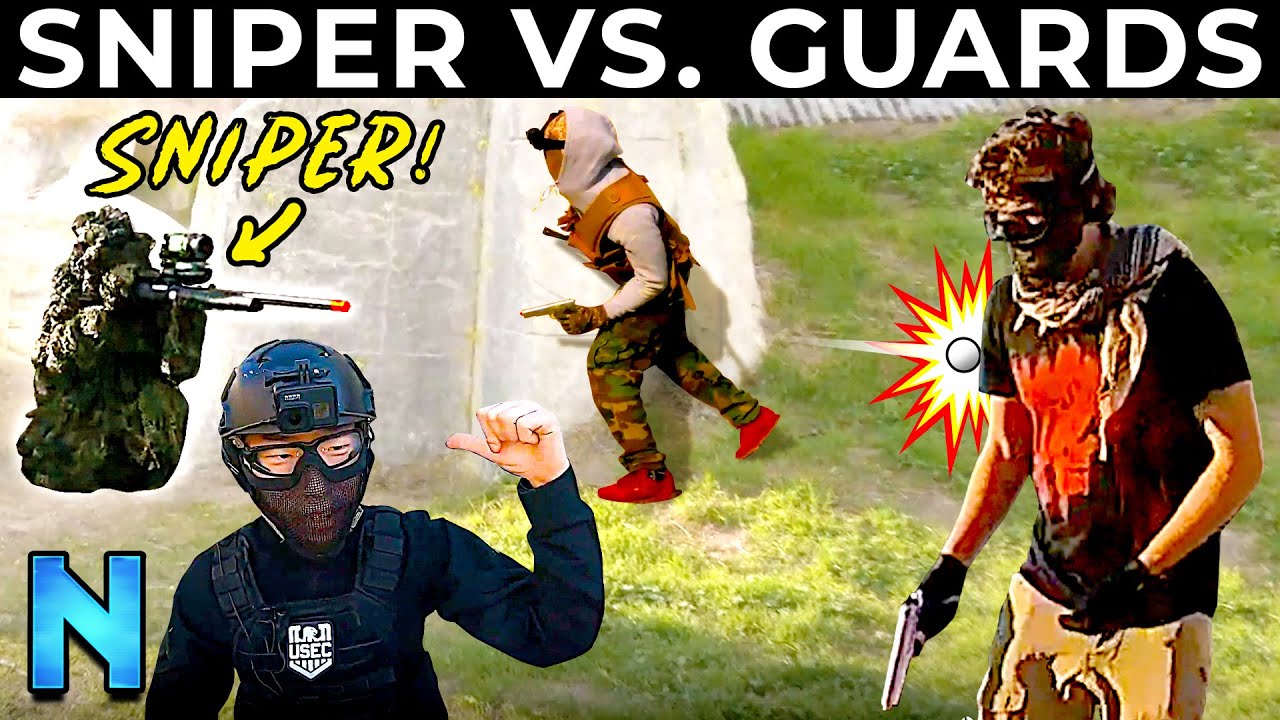 Airsoft: Sniper vs. Squad Challenge