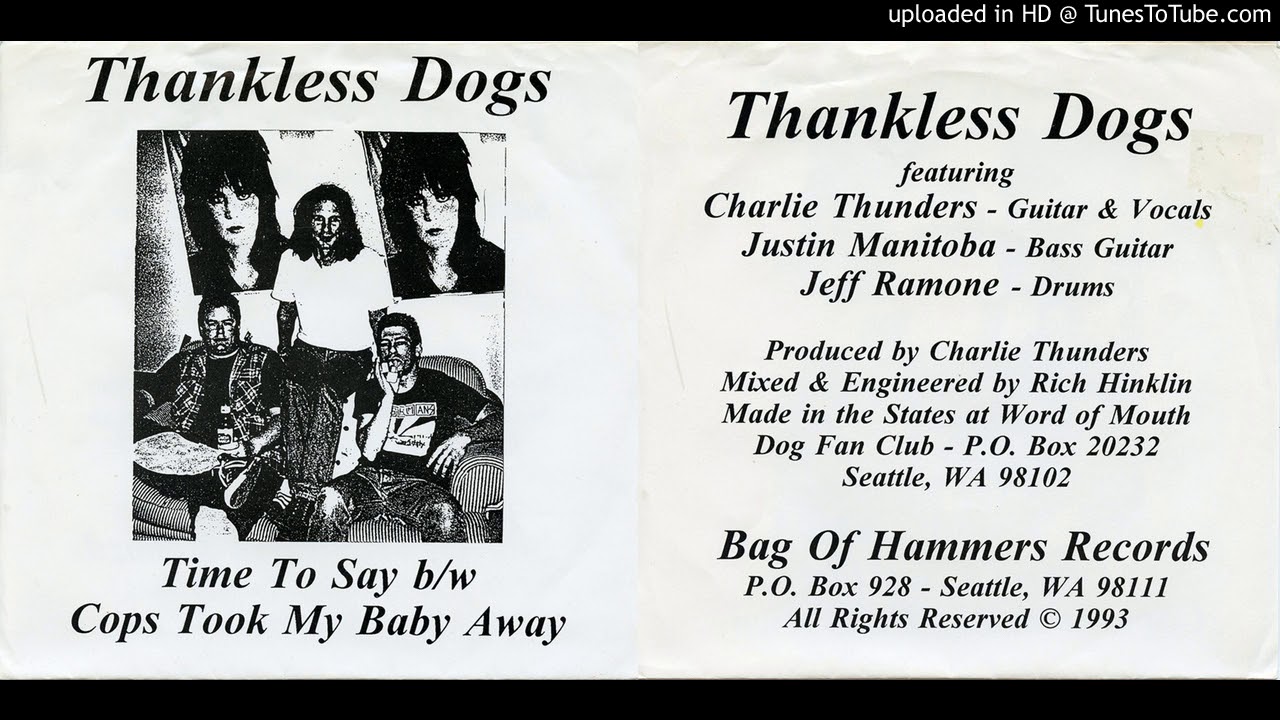 Thankless Dogs - Time to Say (1993 Bag of Hammers)