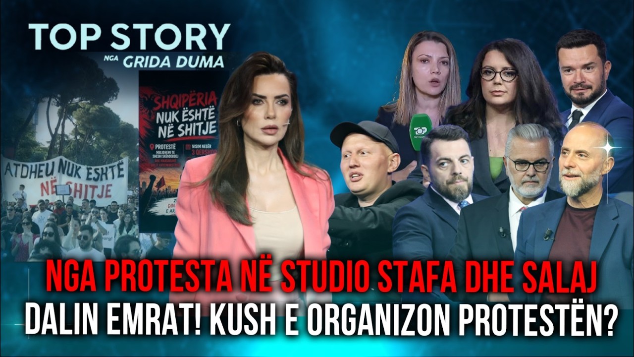 Protesta nuk ndalet! Salaj dhe Stafa hyjn&euml; live n&euml; studio p&euml;rplasen me ministrin Gogu dhe Currin