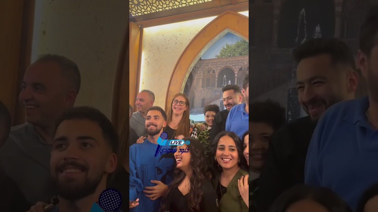 حمادة هلال يحتفل بنجاح مسلسل المداح بحضور زوجته وأولاده ونجوم المسلسل في سفير الأرز بالمهندس
