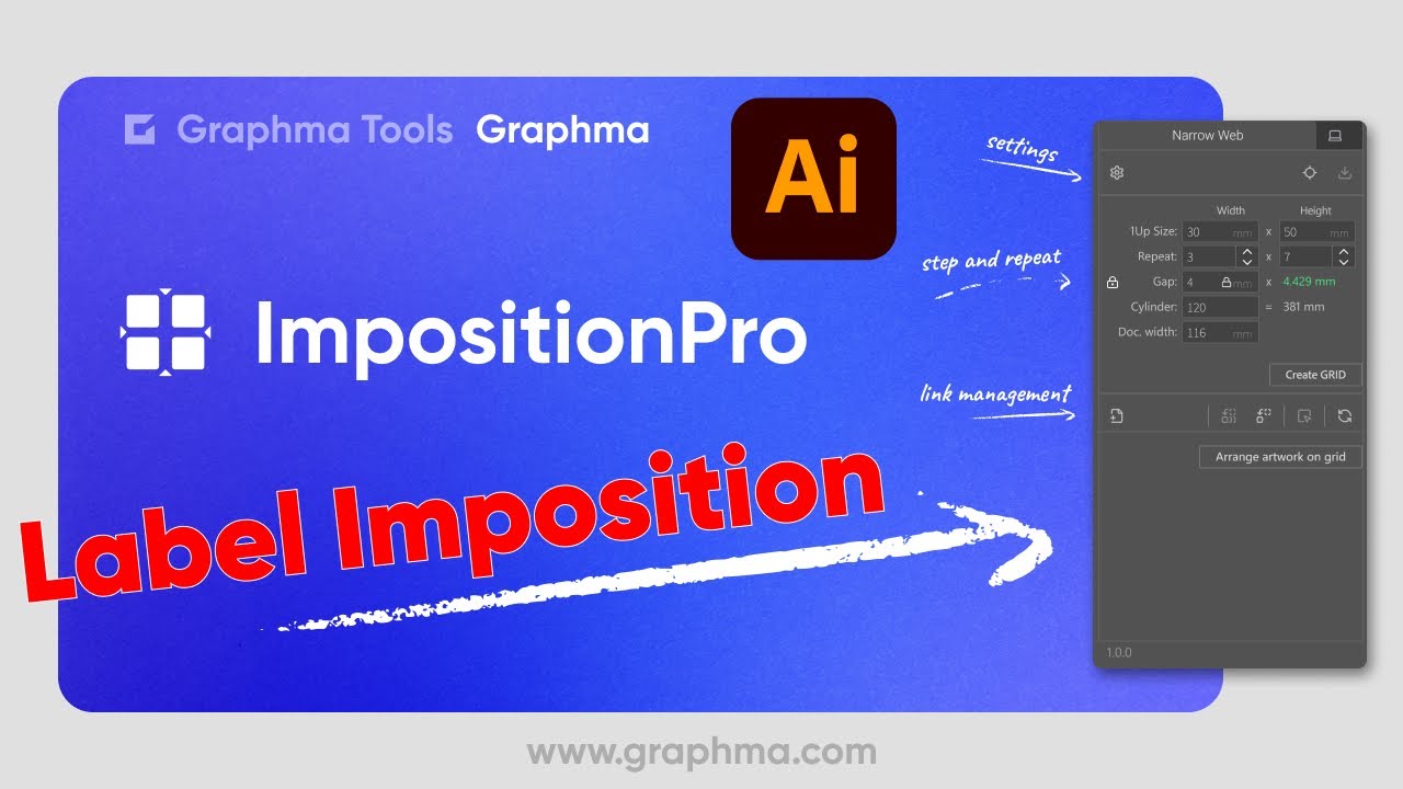 ImpositionPro - Graphma Tools -Label Imposition - Plugin for Adobe Illustrator