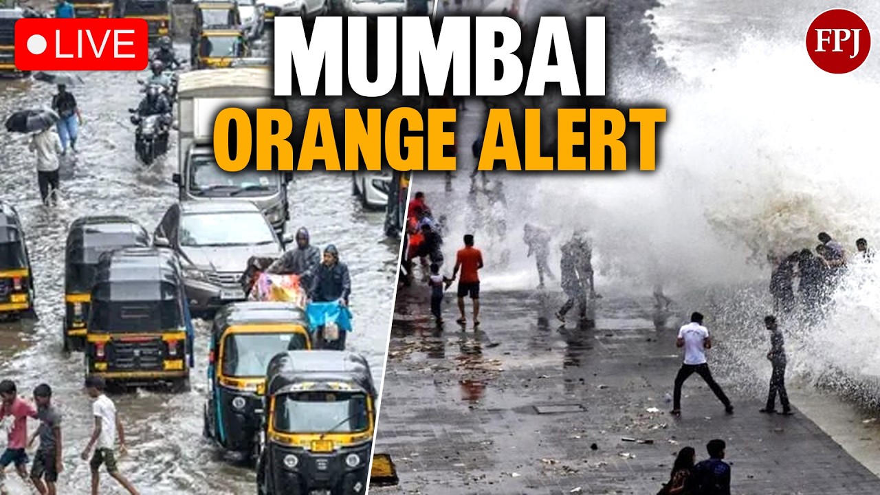🔴 LIVE: Mumbai Weather Updates & IMD Orange Alert | Moderate to Intense Rain Warning