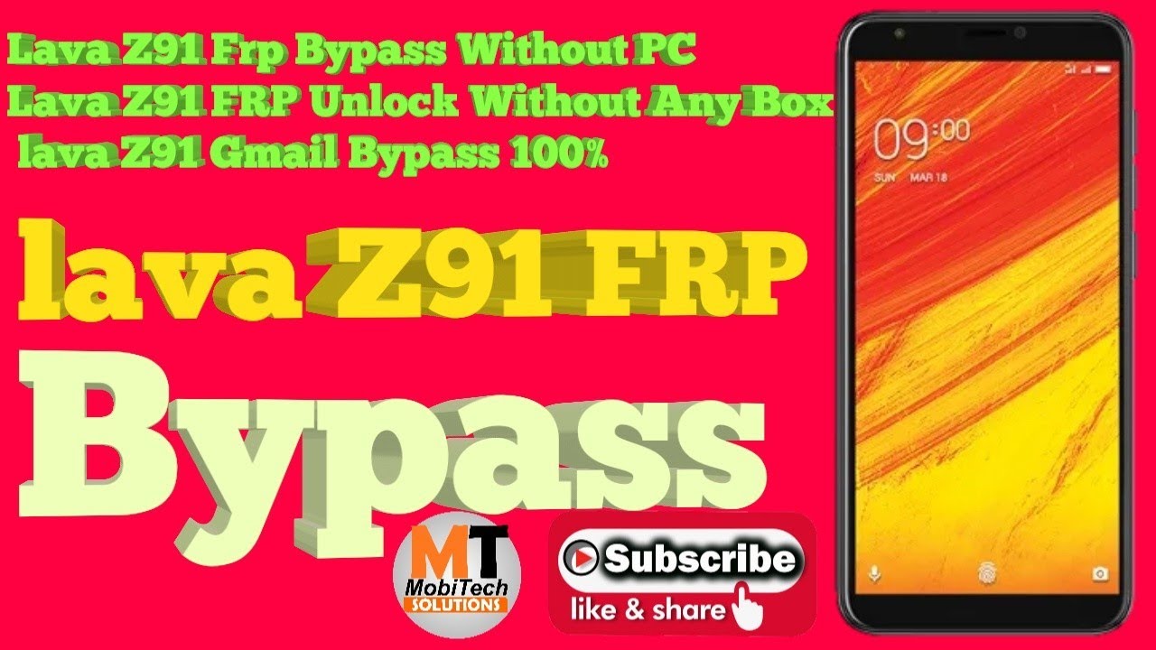 Lava Z91 Frp Bypass Without PC /Lava Z91 FRP Unlock Without Any Box / lava Z91 Gmail Bypass 100%