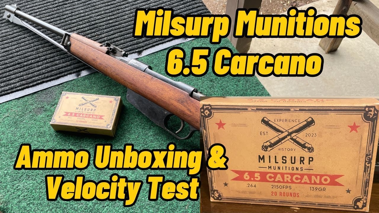 Milsurp Munitions 6.5 Carcano (.264) Ammunition Unboxing & Velocity Test