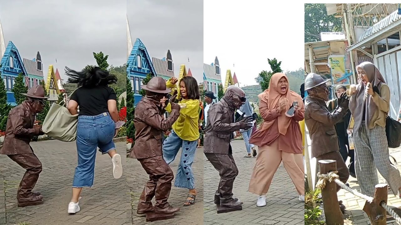 Kompilasi prank patung..!! Kumpulan kaget versi cewek-cewek part-1