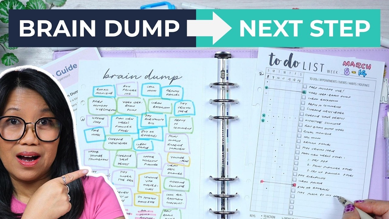 Brain Dump to Running To-Do List | Weekly Planner Setup