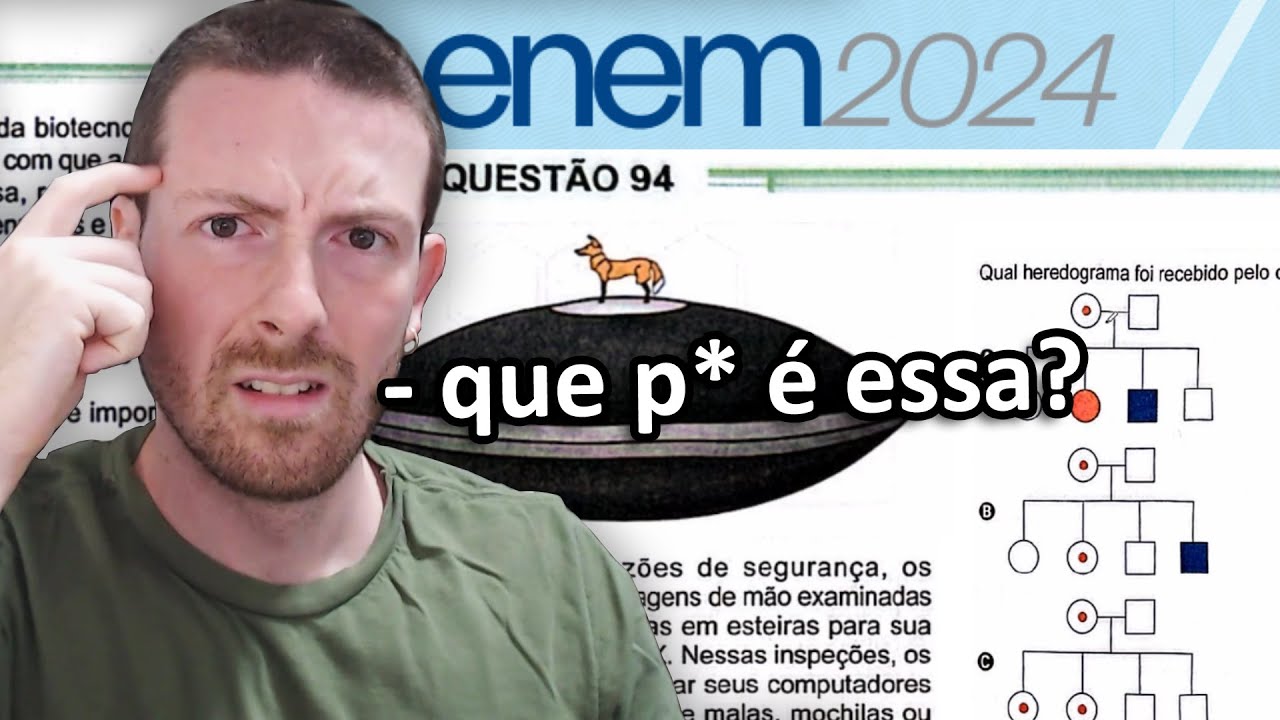 Bi&oacute;logo formado vs. ENEM 2024 - Me senti burro?