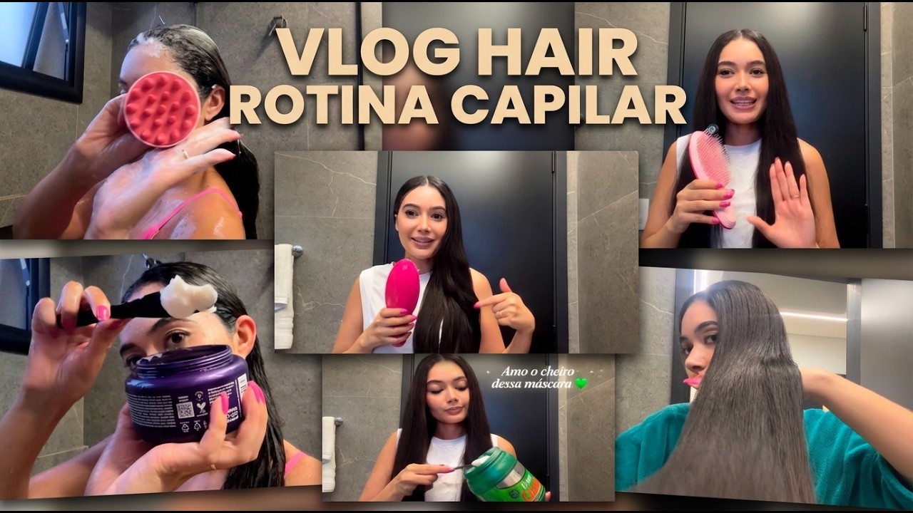 HIDRATAÇÃO PROFUNDA + dicas capilares 🌿 Hair Vlog de domingo relaxante 🎀